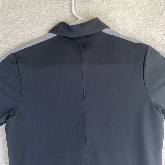 NWT Under Armour Polo Shirt Womens Small Black Viking Logo Golf Loose Fit NEW - Picture 13 of 16